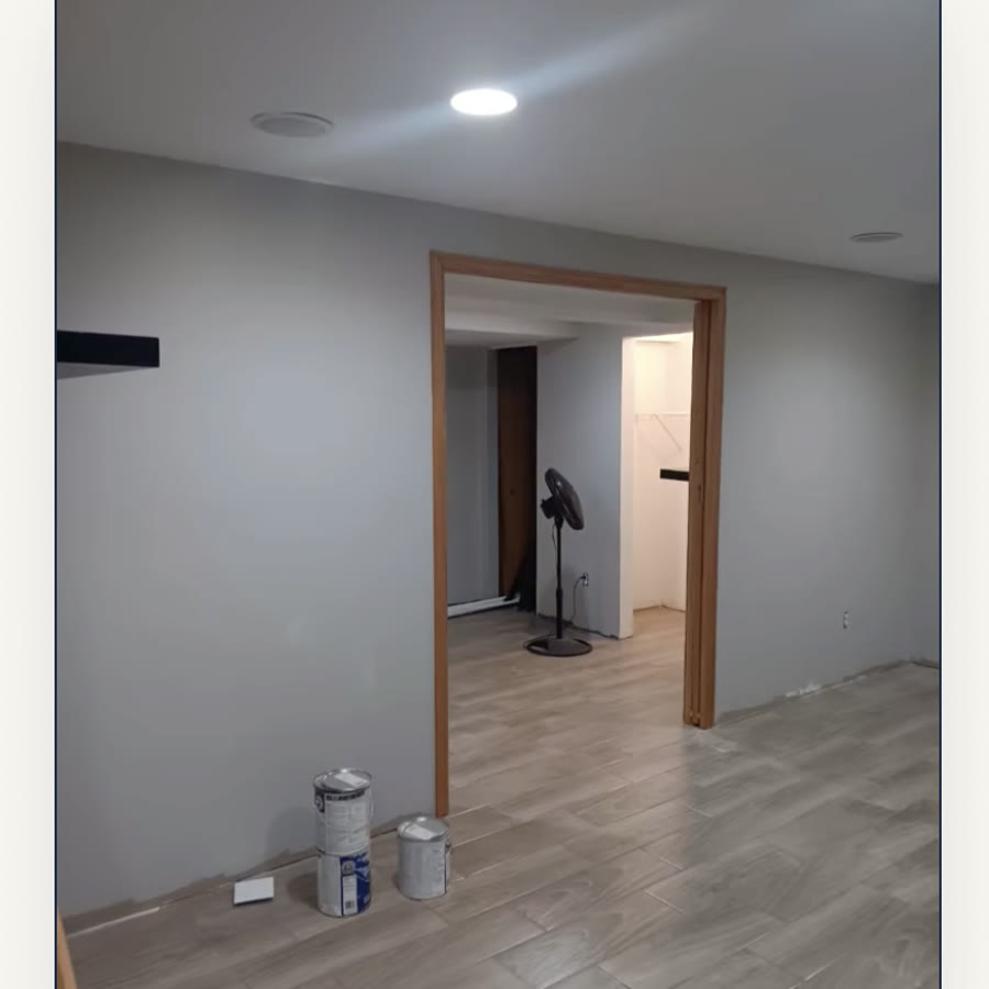 The same room after painting
